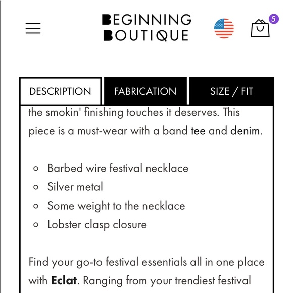 SOLD✨New Eclat Bad Batch Festival Necklace Silver - Picture 5 of 6